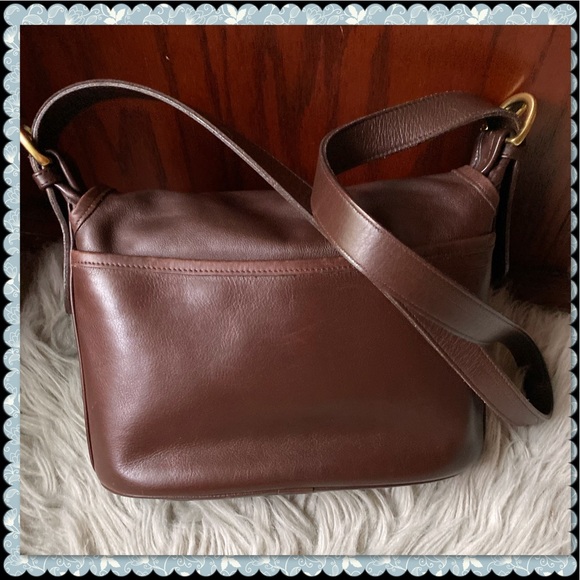 VINTAGE COACH FLETCHER MAHOGANY SADDLE BAG 4150 - Picture 7 of 15